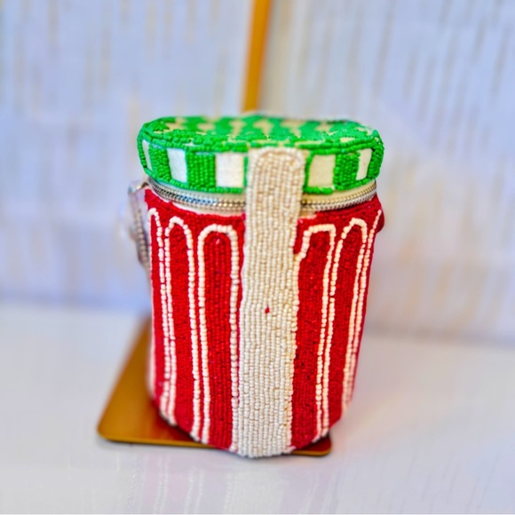 Beaded Red Raspberry Jam Bag NWT | Viral Foodie Statement Purse | Summer Bag - Picture 7 of 11